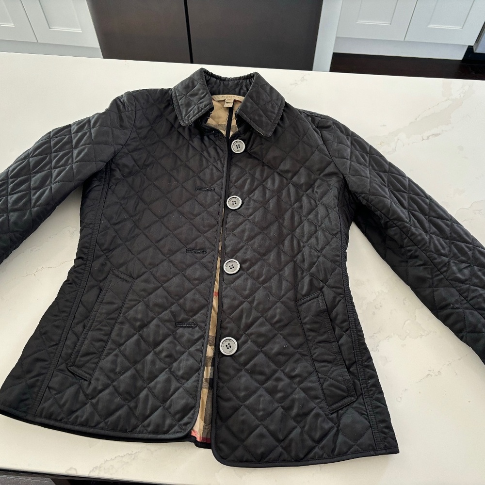 Authentic Burberry Brit Fernleigh Quilted Logo Jacket